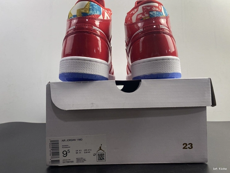 1 Air DC7294-600 Mid Patent Red Jordan 0226